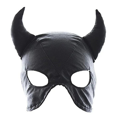SM Leather Padded Hood Blindfold.Head Harness Mask Gag. BDSM Bondage .Sex Toys For Couples Accessories