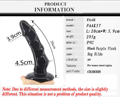 Anal Plug Suction Cup Dildo Realistic Dog Penis Adult Game Sex Toys for Women Stimulation Massage G-Spot