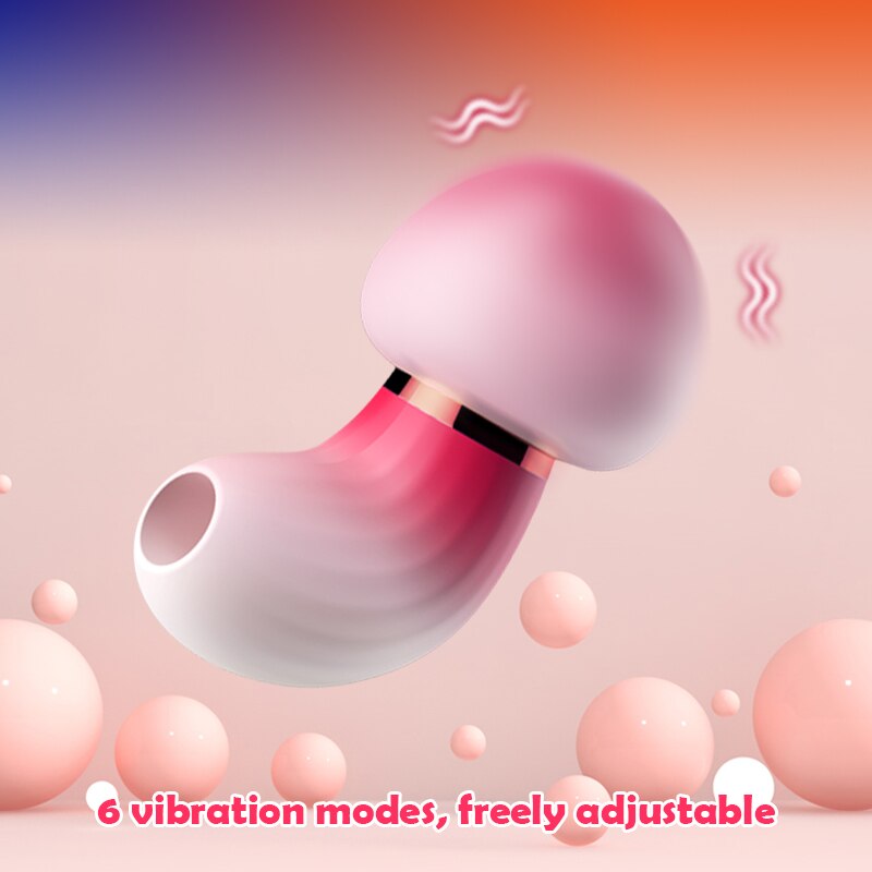 เห็ด Vibrators ไข่ผู้หญิง6โหมดการสั่นสะเทือนเซ็กซ์ทอยสำหรับผู้หญิง Strong ดูดแบบพกพาผู้ใหญ่ของเล่นสำหรับผู้หญิง