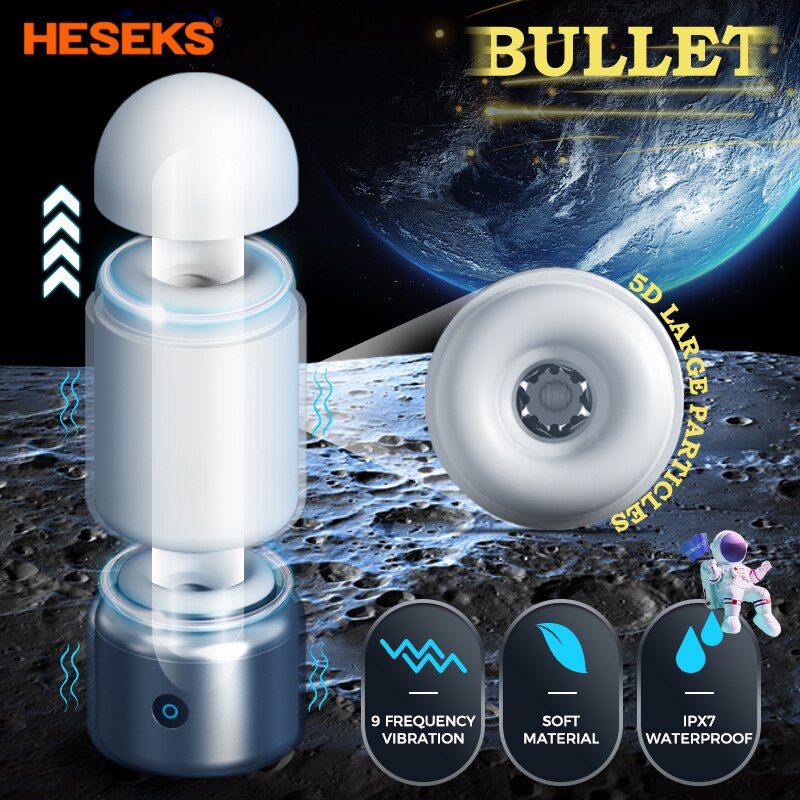 Male Masturbator Automatic Realistic Pussy Cup Orgasm Pocket Pussy Trainer Sex Toy for Men