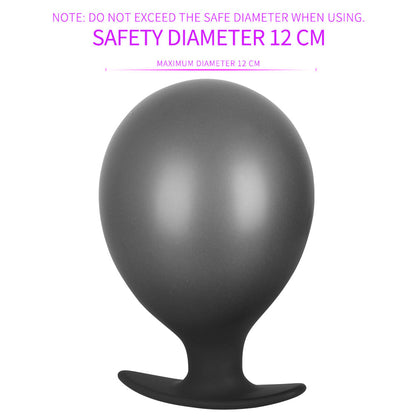 Expandable Prostate Massager Butt Plug อุปกรณ์ช่วยสำเร็จความใคร่สำหรับผู้ใหญ่ จุกเสียบก้นที่พองลมได้ ซิลิโคนขนาดใหญ่พิเศษ จุกเสียบก้นสำหรับสวนทวาร ปั๊มขยายทวาร จุกขยายทวาร