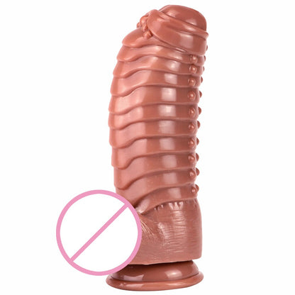 Huge Anal Plug Simulation Dildo Butt Plug with Powerful Sucker Female Masturbation Tool Thick Penis Erotic Sex Toys for Woman