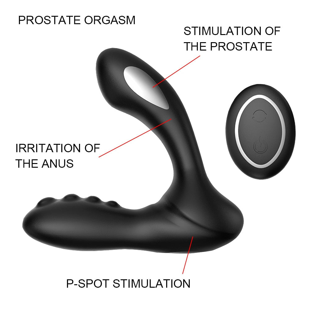 IKOKY 8 Speed Electric Shock Anal Dildo Vibrator Prostate Massager Perineum Stimulator Sex Toys for Men Women Gay Anal Butt Plug