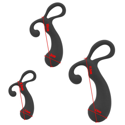 IKOKY Anal Plug Training Set Butt Plugs 3 Size Mini Dildo Prostate Massager Sex Toys for Woman Male Beginner Silicone Sex Shop