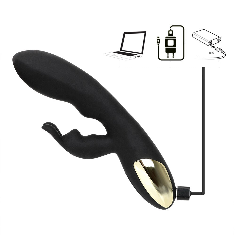 IKOKY Sex Toys for Women Rabbit Vibrator Clitoris Stimulator G-spot Silicone Adult Product