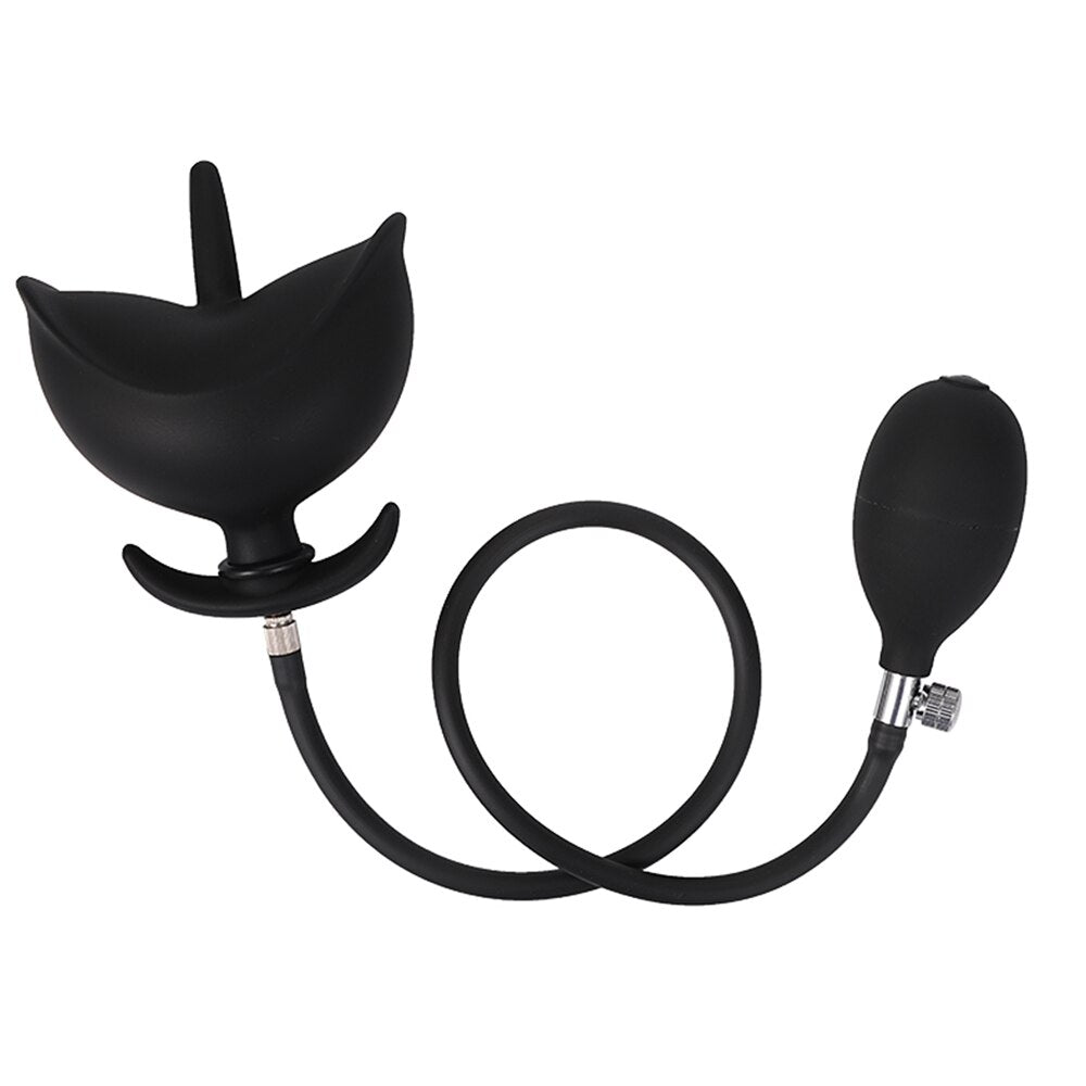 Inflatable Anal Plug Big Anal Dilator ขยายเซ็กซ์ทอยสำหรับผู้หญิงผู้ชายนวดต่อมลูกหมาก G จุดกระตุ้นช่องคลอด Anus Extender