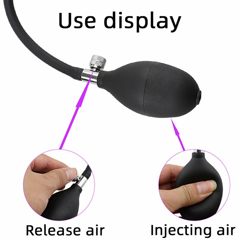 Inflatable Anal Plug ชาย Sissy เริ่มต้น Butt Plug ชุด Dildo Anal ปั๊มผู้ใหญ่อุปกรณ์เซ็กซ์ทอยสำหรับผู้หญิงผู้ชายเกย์ I122W