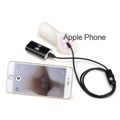 Intelligent Pussy Anal Vagina Voyeur Camera 7mm Inspection Borescope Waterproof Erotic Adult Game Sex Toys for Woman Couples