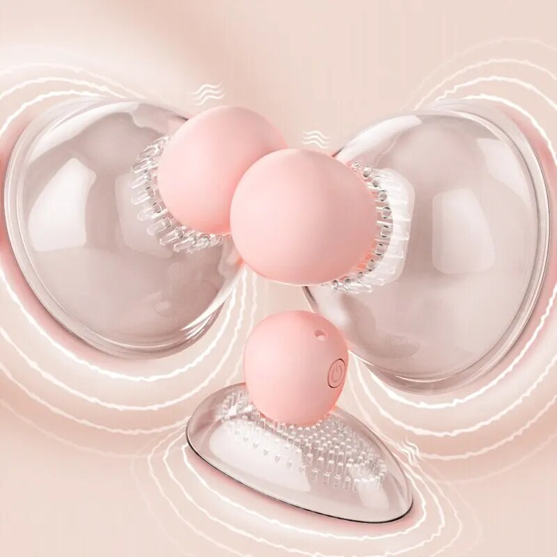 Rechargeable Nipple Vibrator Breast Massager Breast Enlargement for Women Adult Sex Toy Devotion Breast Massager