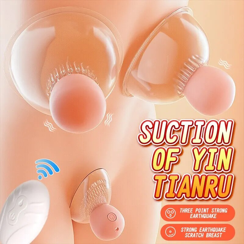 Rechargeable Nipple Vibrator Breast Massager Breast Enlargement for Women Adult Sex Toy Devotion Breast Massager