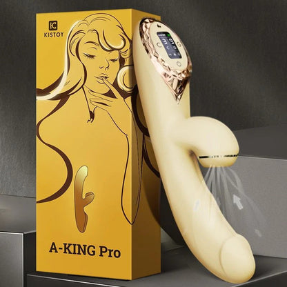 KISTOY A-King Series เครื่องสั่นทรงพลัง ตัวกระตุ้น G-spot คลิตอริสสมจริง Dildo ทำความร้อน ของเล่นทางเพศสำหรับผู้หญิง