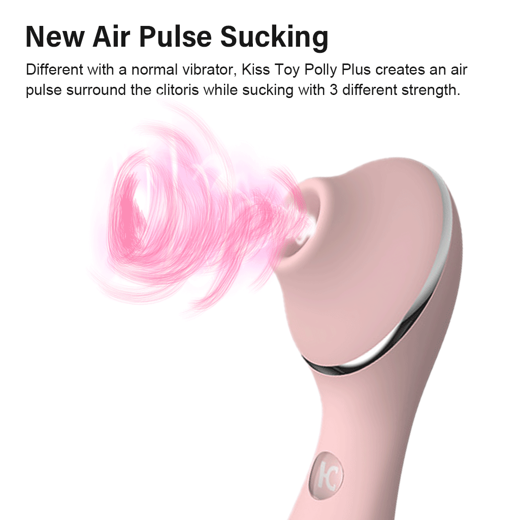 KISTOY Polly Plus 2in1 เครื่องทำความร้อน Vibrator กระตุ้นคลิตอริสและจุด G พร้อมฟังก์ชันดูดและ Dildo ของเล่นเซ็กส์สำหรับผู้หญิง