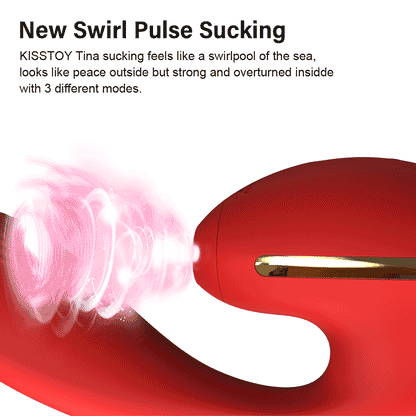 KISTOY Tina สวมใส่ Sucking Vibrator ความร้อน G จุดกระตุ้นที่มีประสิทธิภาพ Clitoris Sucker เซ็กซ์ทอยสำหรับสตรี