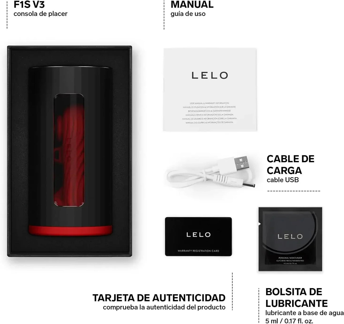 LELO F1S V3 Male Masturbator Pleasure Console with App Automatic Masturbator with 8 Settings and an AI. Adult Sex Toys for Men
