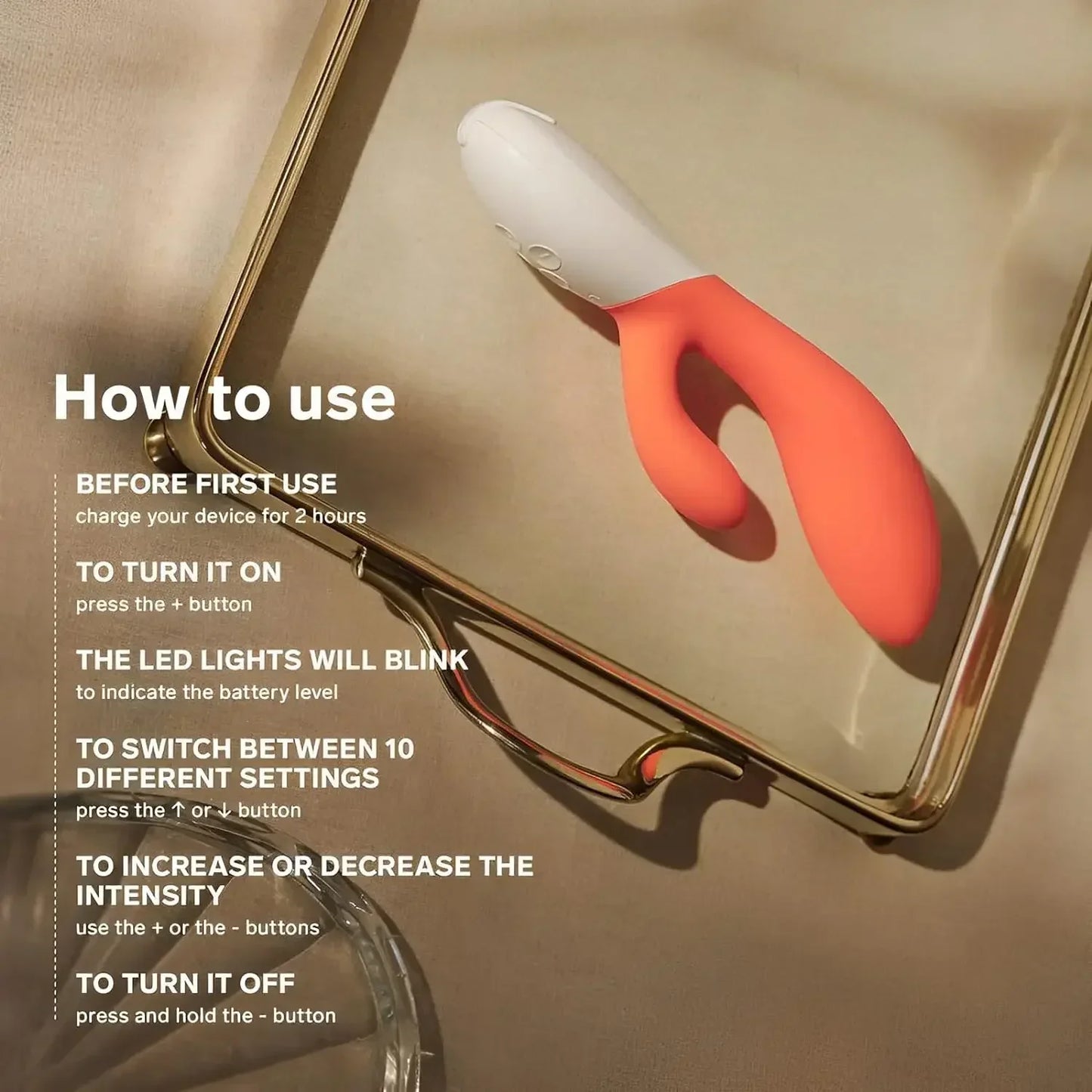 LELO INA 3 เครื่องสั่นกระต่าย G-Spot สำหรับผู้หญิง เครื่องสั่นกระต่ายสำหรับผู้หญิงพร้อมโหมดสั่น 10 โหมด ของเล่นผู้ใหญ่