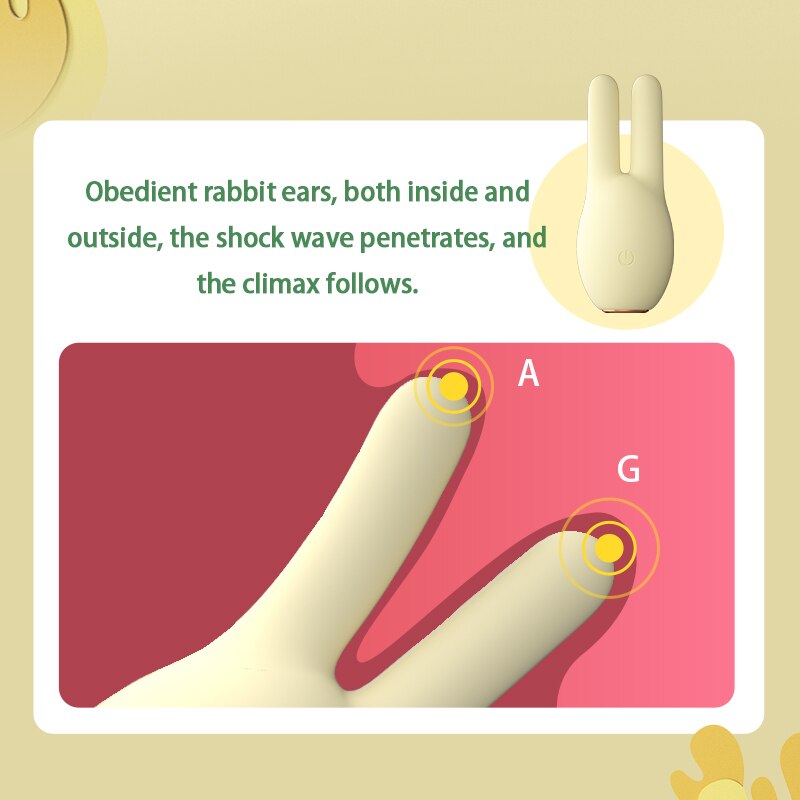 กระต่าย Vibrator G-Spot Masssage ของเล่นสำหรับหัวนมผู้หญิง Clamp Clitoris Vagina Stimulator หญิง Masturbator
