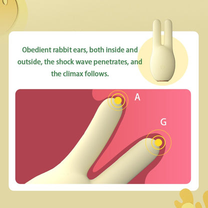 กระต่าย Vibrator G-Spot Masssage ของเล่นสำหรับหัวนมผู้หญิง Clamp Clitoris Vagina Stimulator หญิง Masturbator