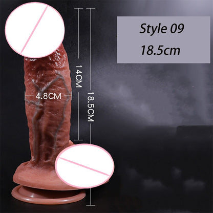 Realistic Big Penis Dildos with Suction Cup for Women Lesbian Toy Big Fake Dick Silicone Masturbation Adult Sex Products