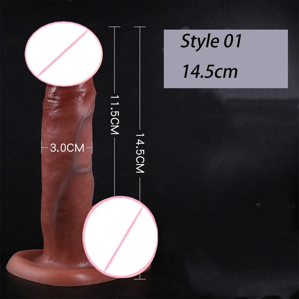 Realistic Big Penis Dildos with Suction Cup for Women Lesbian Toy Big Fake Dick Silicone Masturbation Adult Sex Products