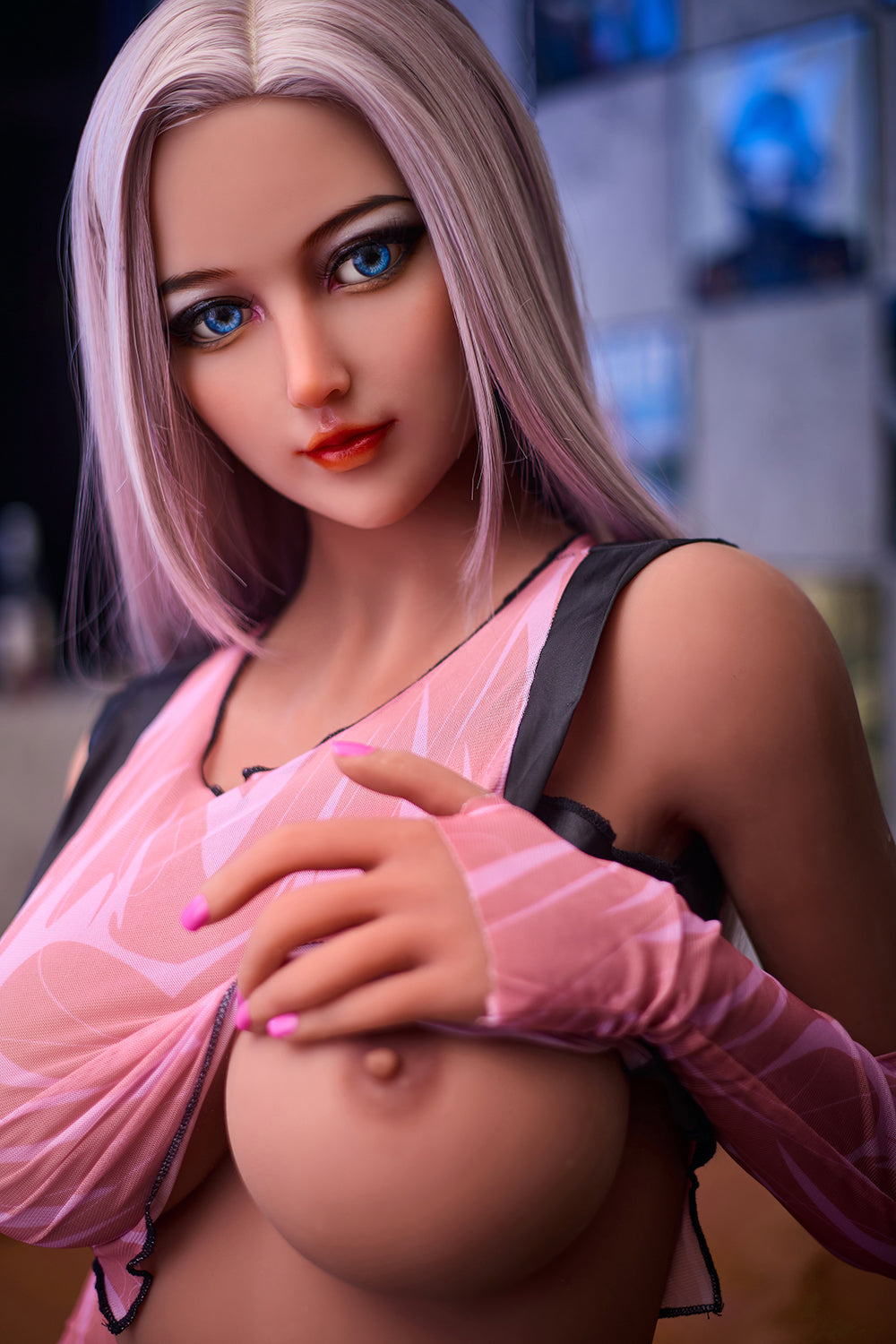 Kinsley หุ่นเซ็กซ์ดอลสาวอเมริกันสุดฮอต ทรงเต้านมใหญ่ TPE สูง 165 ซม. NO.1055