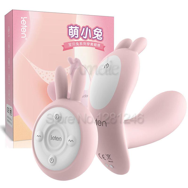 Leten 10 สปีด เครื่องสั่นทำความร้อน นวดคลิตอริส จุด G ไร้สาย ควบคุมจากระยะไกล สวมใส่กับกางเกงชั้นใน ของเล่นทางเพศสำหรับผู้หญิง