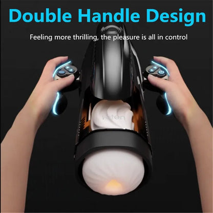 Leten เครื่องกระตุ้นช่องคลอด 3D สำหรับผู้ชาย เซ็กซ์ทอยแบบยืดหดอัตโนมัติ 10 โหมด