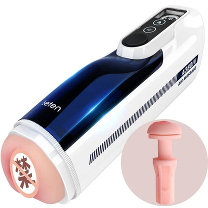 Leten A380 III อัพเกรดลูกสูบ Telescopic Masturbator ความร้อนช่องคลอด Thrusting Moaning เครื่องสำเร็จความใคร่ด้วยตัวเองเพศของเล่นสำหรับผู้ชาย