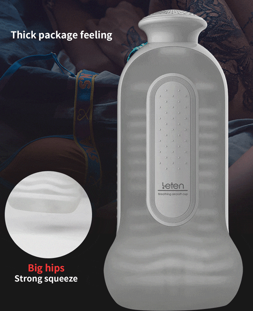 Leten Anal Male Masturbator Cup 3 Levels SPA Massage Suction with Female Sex Moaning Virtual Hip Sex for Men Masturbation Cup