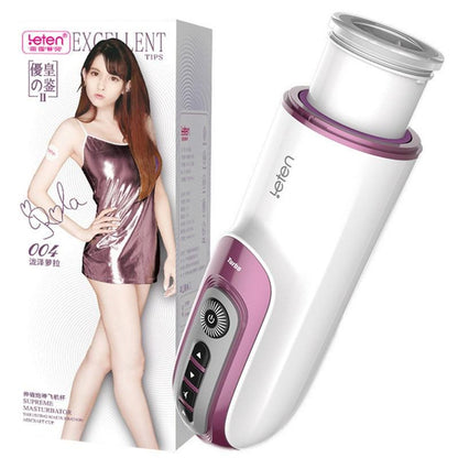 เครื่องช่วยสำเร็จความใคร่ชายแบบลูกสูบหดกลับได้อัตโนมัติ Leten พร้อมระบบทำความร้อน ระบบสั่นแบบสอดใส่ ช่องคลอดเสมือนจริง ช่องคลอดจำลอง เครื่องช่วยสำเร็จความใคร่พร้อมเสียงครางสมจริง