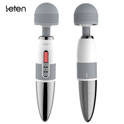 Leten Lightning เครื่องสั่นหัวใหญ่สำหรับช่วยตัวเองของผู้หญิง อุปกรณ์นวด AV Magic Wand กระตุ้นหัวนมและจุดซ่อนเร้น ของเล่นทางเพศสำหรับผู้หญิง