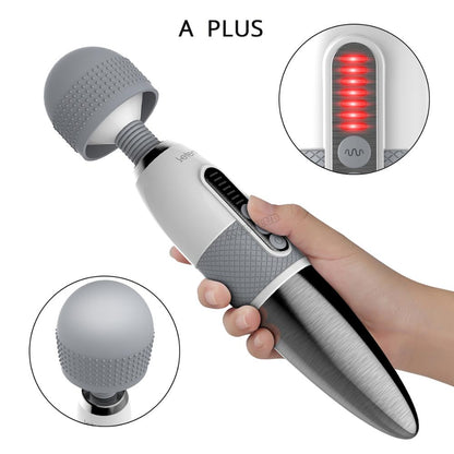 Leten Lightning เครื่องสั่นหัวใหญ่สำหรับช่วยตัวเองของผู้หญิง อุปกรณ์นวด AV Magic Wand กระตุ้นหัวนมและจุดซ่อนเร้น ของเล่นทางเพศสำหรับผู้หญิง