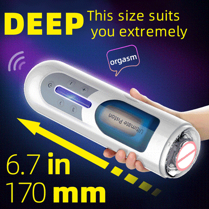เครื่องช่วยสำเร็จความใคร่ชาย Leten Men Masturbator แบบยืดหดได้อัตโนมัติ ถ้วยช่วยสำเร็จความใคร่แบบลูกสูบ ของเล่นทางเพศสำหรับผู้ชาย