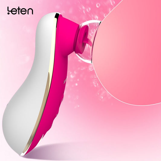 Leten Sucking Tongue Licking Vibrator. Oral Sex Products Pussy Pump Vagina Massager Stimulate Clitoris Nipple Sex Toys for Woman