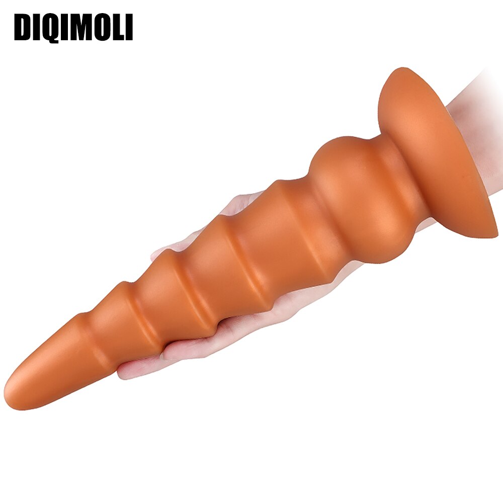 จุกเสียบทางทวารหนักขนาดใหญ่ซิลิโคนเหลว Dildos ผลิตภัณฑ์ทางเพศ จุกเสียบก้นขนาดใหญ่ อวัยวะเพศที่อ่อนนุ่ม ตัวขยายทวารหนัก กระตุ้นช่องคลอดและทวารหนัก ของเล่นทางเพศ Dick