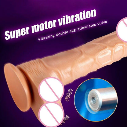 Realistic Female Vibrator Dildo Huge Remote Control Penis with Suction Cup G-Spot Masturbation Sex Toys for Women