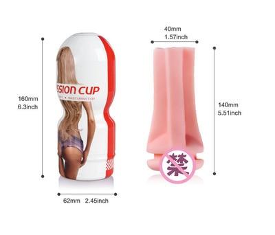 Male Masturbator Cup Soft Pussy Sex Toys Real Vagina Adult Resistance Exercise Products Vacuum Pocket Cup For Men Sex Toys