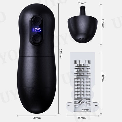 Masturbation สำหรับชาย Automatic Piston Telescopic อัจฉริยะอมควยดูด Masturbator Sex Machine สำหรับชายผู้ใหญ่ของเล่นสำหรับชาย