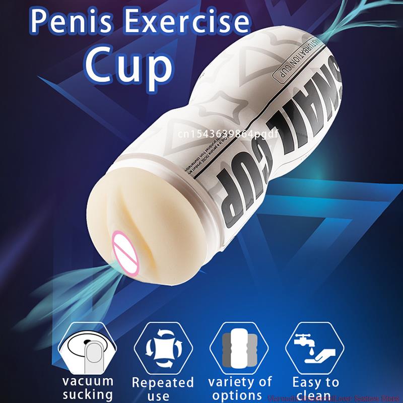 3D หี Masturbator ถ้วยช่องคลอดเทียมสมจริง ผู้ชายซิลิโคนถ้วยสำเร็จความใคร่แบบดูด Sex Shop ของเล่นทางเพศสำหรับผู้ชาย