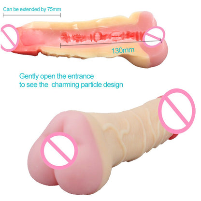 Realistic Silicone Male Masturbator Sex Toy Pocket Pussy Real Vagina Anal Massager Couple Unisex Sex Shop For 18 Adult Tool
