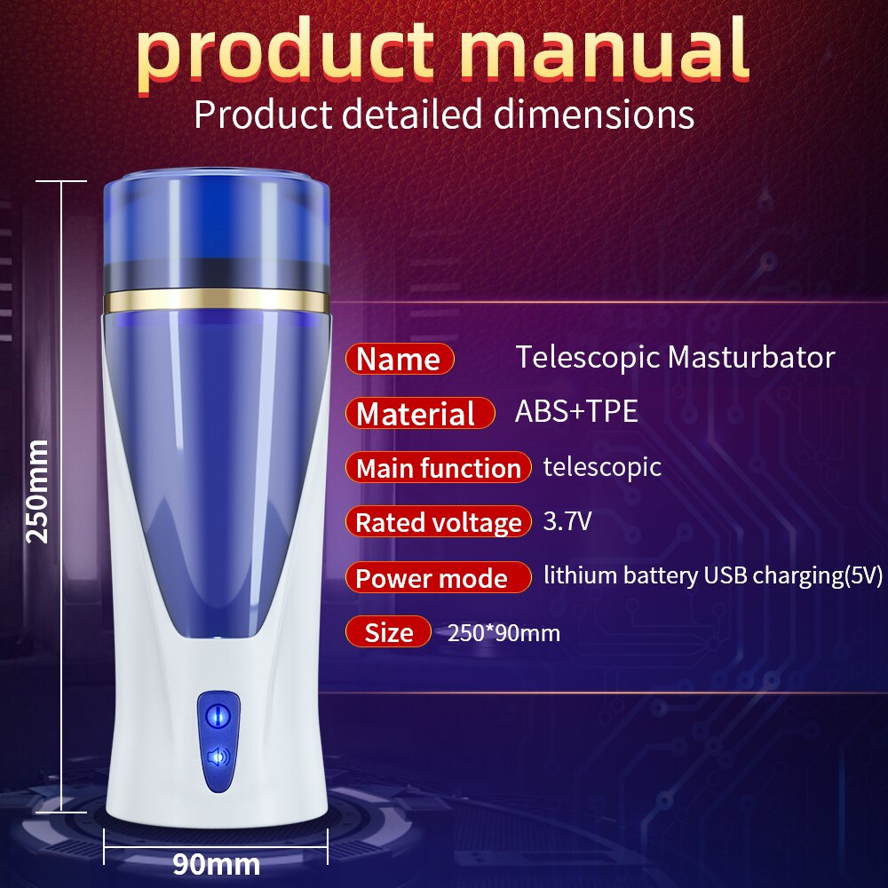 อัตโนมัติชาย Masturbator Cup Space Masturbation แฮนด์ฟรี Stroker 3ที่มีประสิทธิภาพ Thrusting โหมดจริงช่องคลอดช่องคลอดเพศของเล่นสำหรับผู้ชาย
