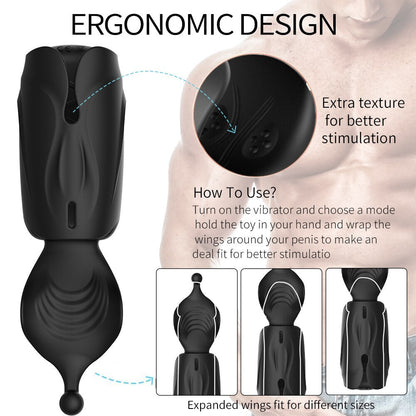 Male Cocksucking Masturbator for Men Penis Delay Trainer Electric Pulse Vibrator Automatic Oral Climax Glans Massage Pussy Toy