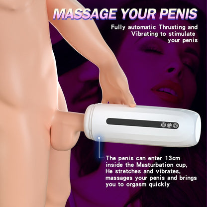 Automatic Male Masturbator Cup Suction Realistic Silicone Vagina Men's Glans Masturbating Men's Adult Sex Toy