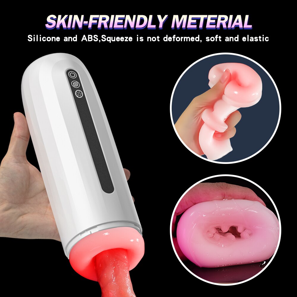 Automatic Male Masturbator Cup Suction Realistic Silicone Vagina Men's Glans Masturbating Men's Adult Sex Toy