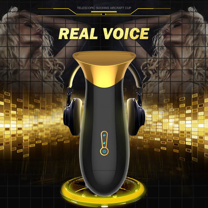 Automatic Suction Male Masturbator One-Click Orgasm Suction 7-Mode Vibration 3D Realistic Vagina Pussy Oral Sex Toy for Men