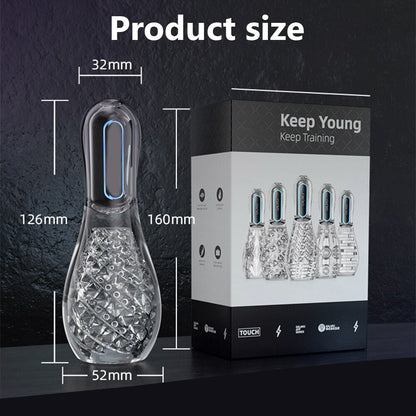 Automatic Sucking Masturbator Real Oral Sex Glans Trainer Penis Massager Cock Enlargement Glans Vibrator Sex Toys For Men