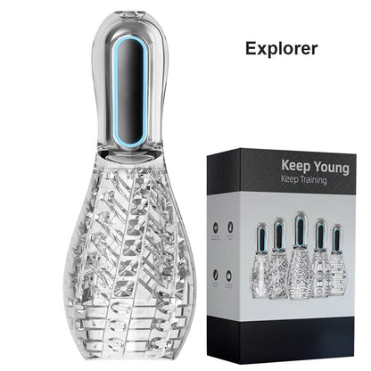 Automatic Sucking Masturbator Real Oral Sex Glans Trainer Penis Massager Cock Enlargement Glans Vibrator Sex Toys For Men