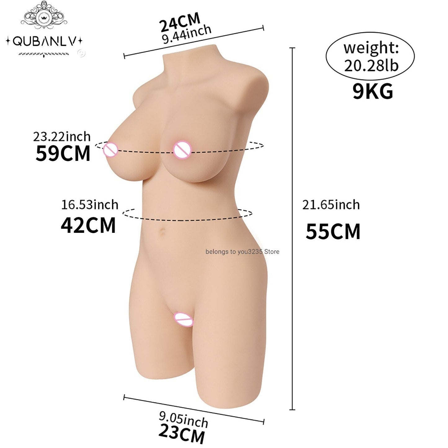 ชาย Masturbator หญิงลำตัว Sex ตุ๊กตา Masturbation ช่องคลอดที่สมจริง Anal โครงกระดูกโลหะ TPE ความเป็นส่วนตัวบรรจุของเล่นสำหรับผู้ใหญ่