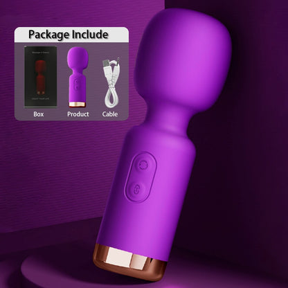 Mini AV Vibrator Magic Wand สำหรับผู้หญิงที่มีประสิทธิภาพ Clitoris Stimulator USB ชาร์จได้แบบพกพา Massager หญิงผู้ใหญ่สินค้าเซ็กซ์ทอย