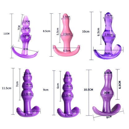 Mini Silicone Anal Plug Beads Jelly Toys Skin Feeling Dildo Adult Sex Toys for Men Butt Plug Sex Products Sex Toys for Women
