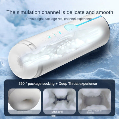 Smart Automatic Male Masturbator Automatic Suction LCD Display Dual Heating Vagina Masturbator Sex Toy